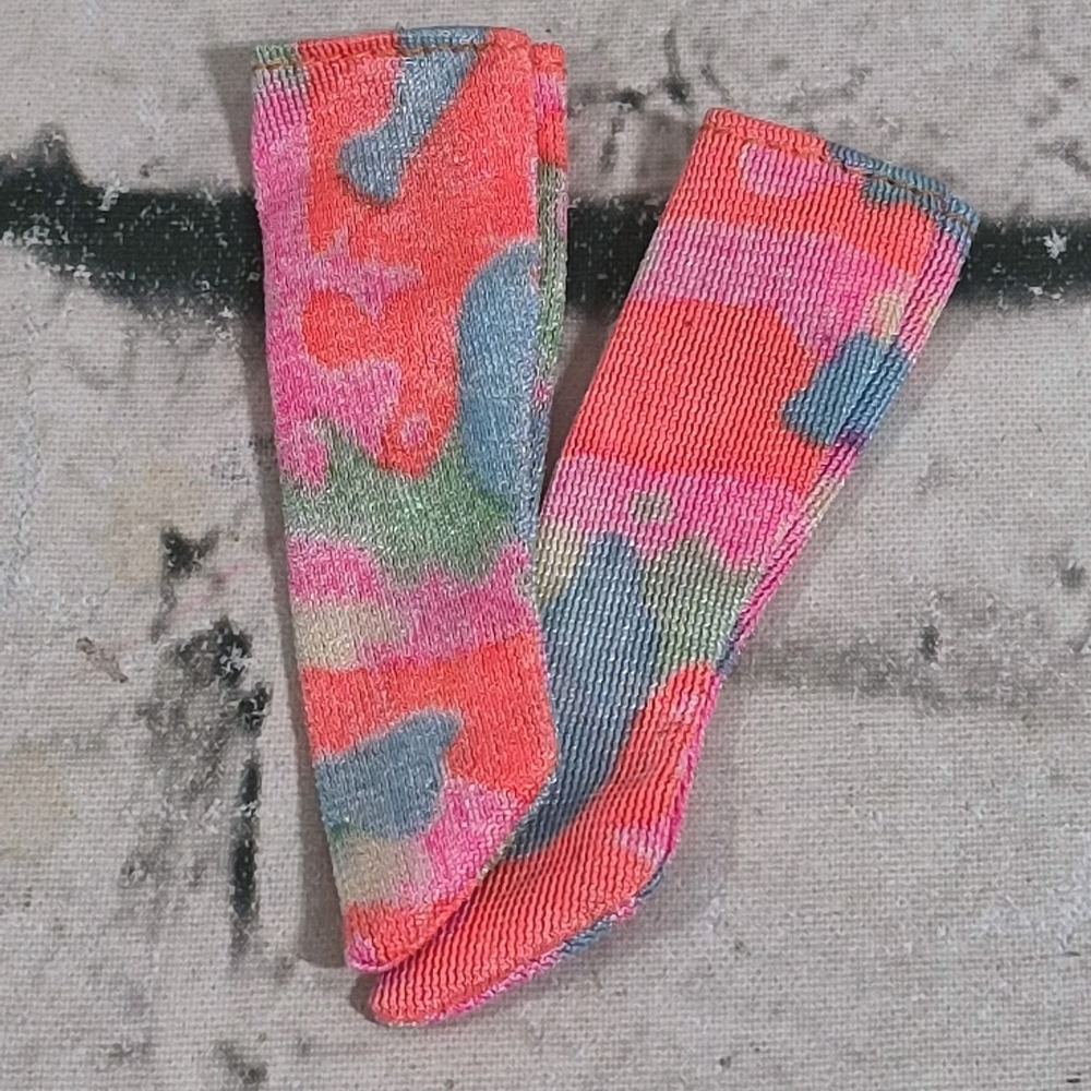 Vintage 1990‎ Barbie All American Neon Socks Groovy Stockings Mattel